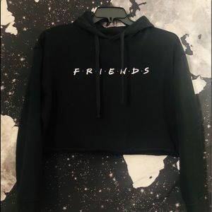 FRIENDS crop hoodie
